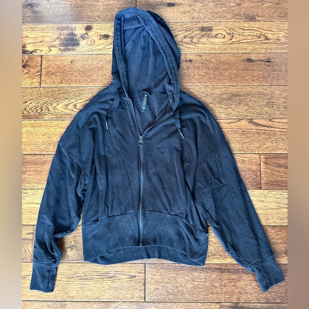 Athleta Black Zip Up Jacket Size Large - Picture 4 of 8